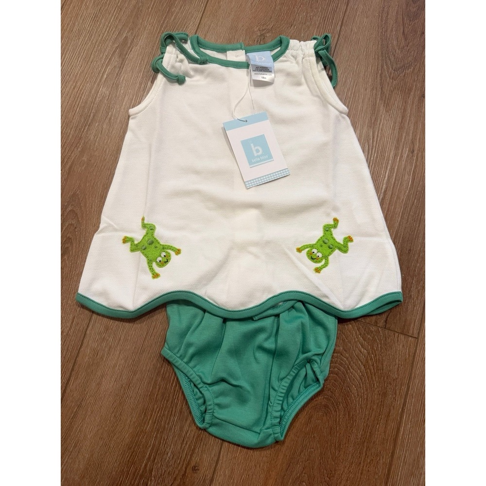 Bella Bliss 18m NWT Frog Bloomer Set